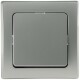 DELPHI Kreuzschalter 250V~/ 10A inkl. Rahmen UP silber