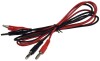 Prüfkabelsatz für Netzgeräte rot / schwarz 2-teilig ca. 50cm