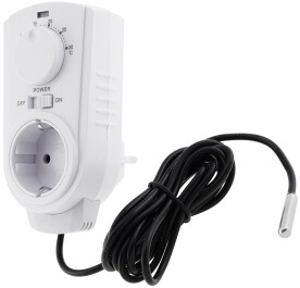 Steckdosen-Thermostat ST-50 ana EXT 5-30°C 230V 2m Kabel + Außenfühler