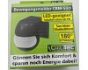 Aufputz Bewegungsmelder CBM-Slim 180° LED geeignet IP44 1-800W schwarz