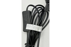 Netzkabel mit Schalter und E27 Fassung 1,4m + 2m lang schwarz