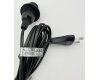 Netzkabel mit Schalter und E14 Fassung 1,4m + 2m lang schwarz