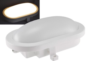 LED Oval-Armatur FRL-O 12 IP44 Feuchtraum-Leuchte 13W...