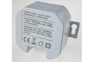 Funk-Empfänger für Pilota Casa 1-Kanal max. 2300W ERSETZT einen Schalter
