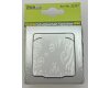 DELPHI Schutzkontakt-Steckdose IP44 250V~/ 16A inkl. Rahmen UP silber