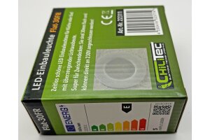 LED-Einbauleuchte Flat-30 FR-R 3000K Ø85x30mm 5W 460lm IP44 rund weiß