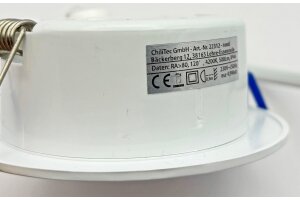 LED-Einbauleuchte Flat-30 FR-R 4200K Ø85x30mm 5W 500lm IP44 rund weiß