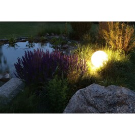 Garten Kugelleuchte Erdspieß CT-GL30cm IP44 230V 1,5m Kabel E27 Fassung