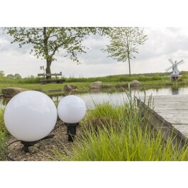 Garten Kugelleuchte Erdspieß CT-GL30cm IP44 230V 1,5m Kabel E27 Fassung