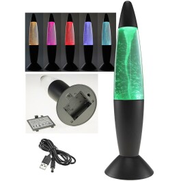 LED Dekoleuchte TORNADO 37cm Farbwechsel 5V/ Batterie...