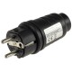 Schutzkontakt-Gummistecker für Außen 250V/16A IP44