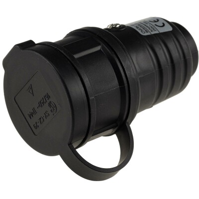 Schutzkontakt-Gummikupplung für Außen Schutzkappe 250V/16A IP44