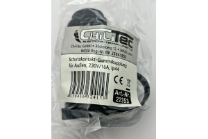 Schutzkontakt-Gummikupplung für Außen Schutzkappe 250V/16A IP44