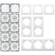 DELPHI Starter-Kit 16-teilig PRO,weiß 8x Steckdose 2x Schalter Klemmanschluß