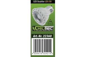 LED Strahler GU10 LDS-50 grün 38° 230V/5W