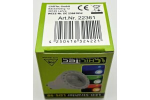 LED Strahler GU10 LDS-50 blau 38° 230V/5W