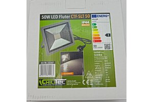LED-Fluter SlimLine CTF-SLT 50 silber 50W 5220lm 4000K neutralweiß IP44