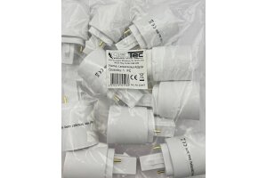 Lampensockel-Adapter Kunststoff G24 auf E27 G24 universal d1,d2,d3