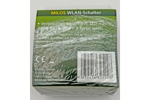 MILOS WiFi Schalter Android + iOS- App,Alexa/Google tauglich