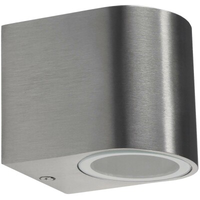 LED-Wandleuchte CTW-1 für 1x GU10 IP44 Edelstahl poliert