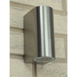 LED-Wandleuchte CTW-2 für 2x GU10 IP44 Edelstahl...