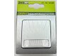 DELPHI Taster mit Namensschild 0-250V~/ 10A inkl. Rahmen UP silber