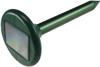 Maulwurf- + Wühlmaus-Schreck Premium Solar Schall +...