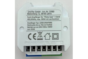 Funk-Empfänger RS für Pilota Casa max. 500W für Rolladen-Steuerung