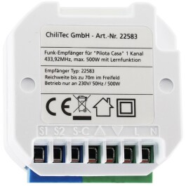 Funk-Empfänger RS für Pilota Casa max. 500W...