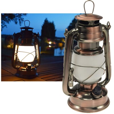 LED Camping Laterne CT-CL Copper ØxH 12x23,5cm 4x AA warmweiß dimmbar