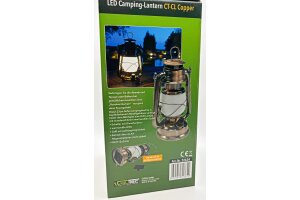 LED Camping Laterne CT-CL Copper ØxH 12x23,5cm 4x AA warmweiß dimmbar