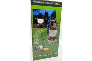 LED Camping Laterne CT-CL Copper ØxH 12x23,5cm 4x AA warmweiß dimmbar