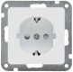 DELPHI Schutzkontakt-Steckdose weiß 250V~/ 16A Steckanschluss OHNE Rahmen