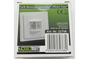 Funk-Bewegungsmelder für Pilota Casa IP20 90°/8m PIR Aufputz 30mm flach