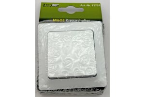 MILOS Kreuzschalter weiß matt 250V~/ 10A inkl....