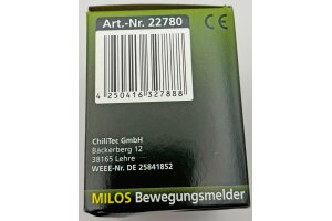MILOS Bewegungsmelder 160° weiß matt LED geeignet  250V~ Unterputz 3-Draht