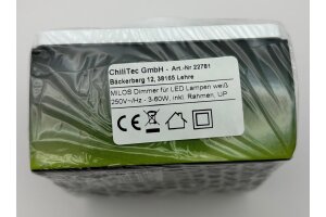MILOS Dimmer für LED Lampen weiß matt 250V~/ 3-60W inkl. Rahmen UP