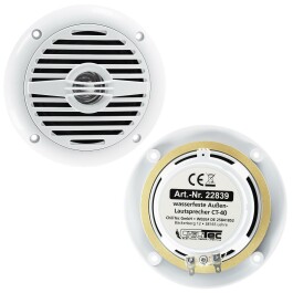 wasserfeste Außen-Lautsprecher CT-40 8 Ohm 4 60W...