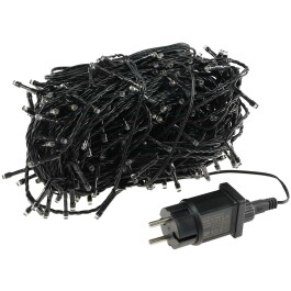 LED Aussen-Lichterkette CT-ALK400 40m warmweiß Kabel schwarz IP44 400 LEDs