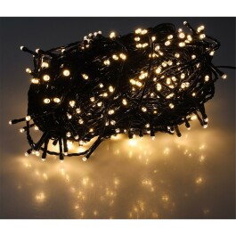 LED Aussen-Lichterkette CT-ALK400 40m warmweiß Kabel schwarz IP44 400 LEDs