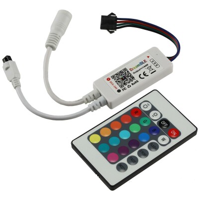 RGB LED-Stripe Controller Bluetooth incl. IR-Fernbedienung + App-Steuerung