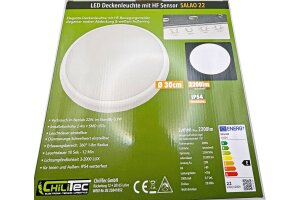 LED Deckenleuchte SALAO 22 NW IP54 22W 2200lm 4000K...