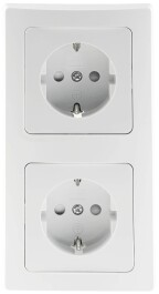 DELPHI Set 2 Steckdo.+ 2-fach Rahmen 250V~/ 16A...