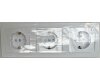 DELPHI Set 3 Steckdo.+ 3-fach Rahmen 250V~/ 16A Steckanschluss weiß