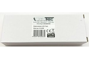 LED-Trafo CT-SL20 SlimLine 0,5-20W Ein 180-264V Aus 12V= Konstantspannung