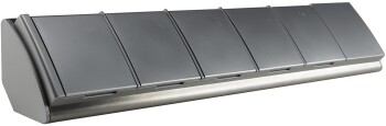 4-fach Steckdosenblock Edelstahl + 2xUSB für...