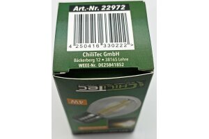 LED Tropfenlampe E27 Filament T4 3000k 524lm 230V/4W warmweiß