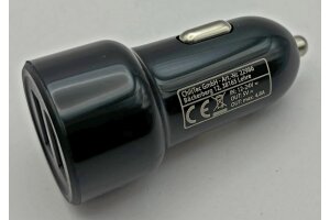 USB Kfz-Ladegerät Duo 4,8A 24W In 12-24V= Out 5V= 4,8A  2x USB