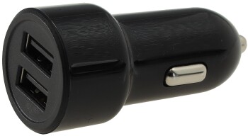 USB Kfz-Ladegerät Duo 4,8A 24W In 12-24V= Out 5V=...