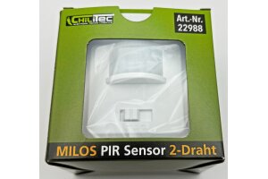 MILOS Bewegungsmelder 160°,weiß matt LED geeignet  250V~ Unterputz 2-Draht